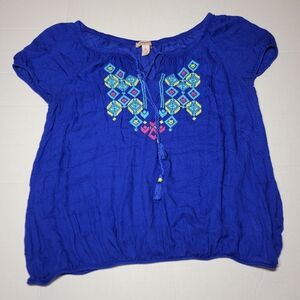 Arizona Jean Co Boho Top‎ Size Large
